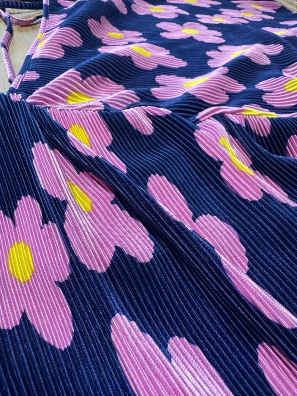 ASOS Plisse Batwing Mini Dress - Picture 6 of 7